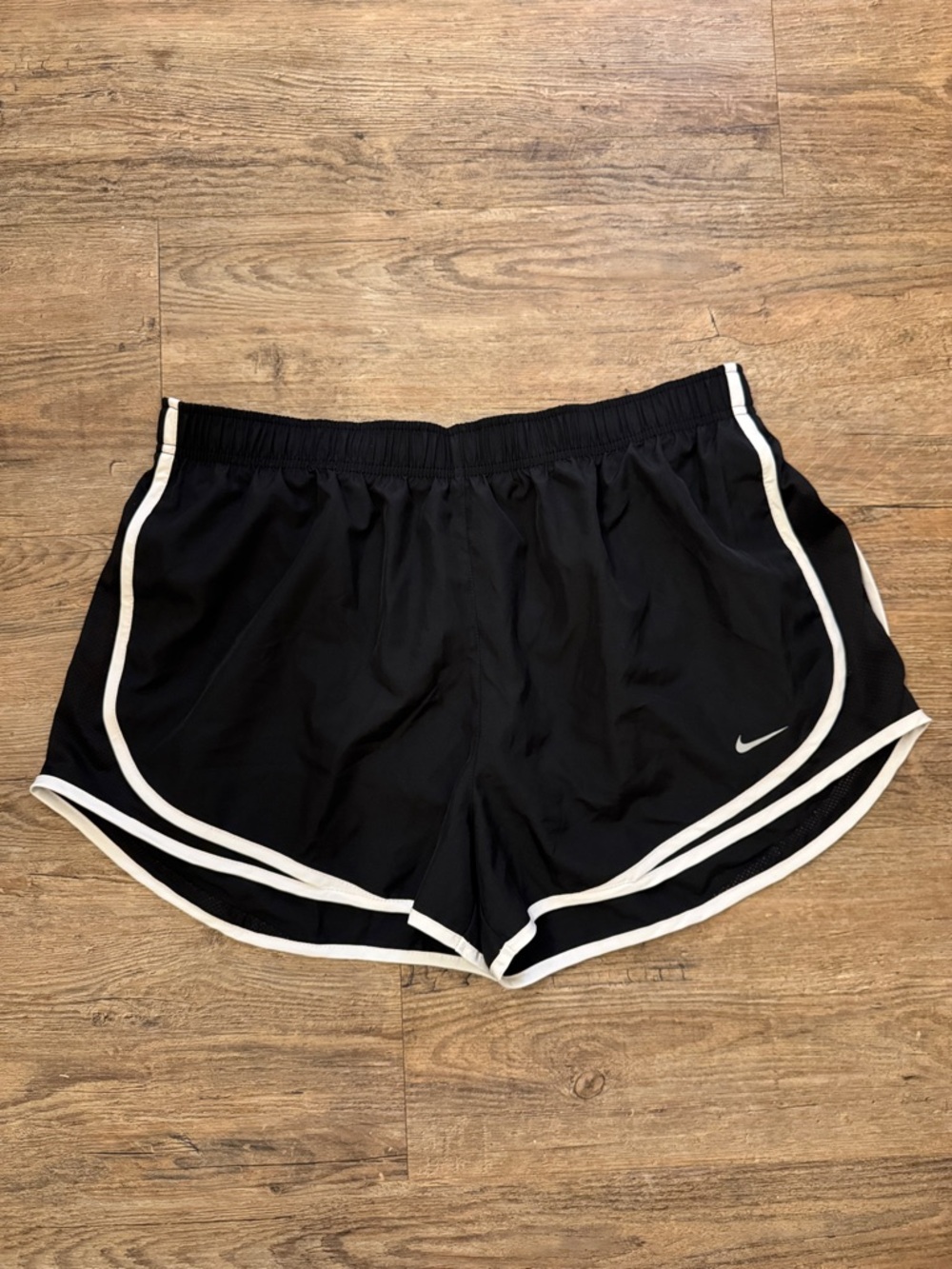 Nike Black Running Shorts with White Trim